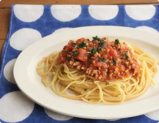 Simple meat sauce spaghetti