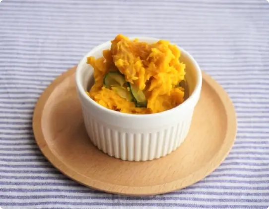 Pumpkin and dried mango salad